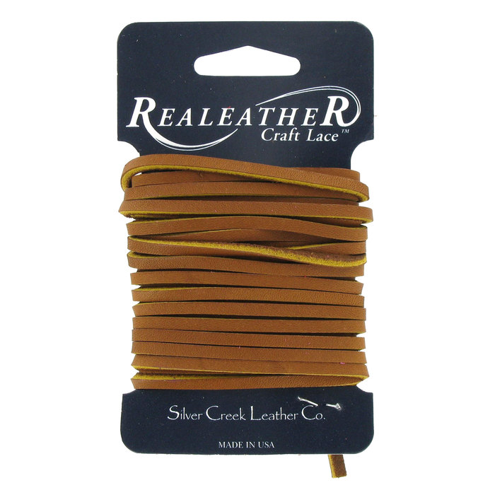 Sculpting & Forming DEERSKIN LACE LACING Leather Topgrain Saddle Brown